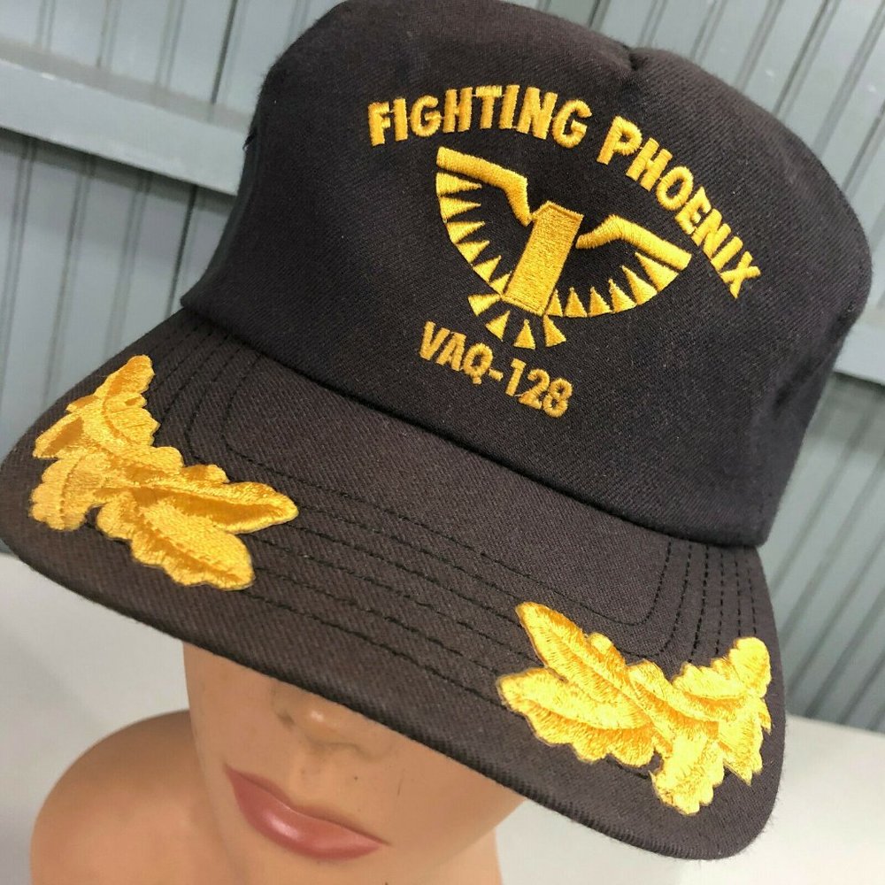 Fighting Phoenix VAQ-128 US Navy Plank Hat Cap
